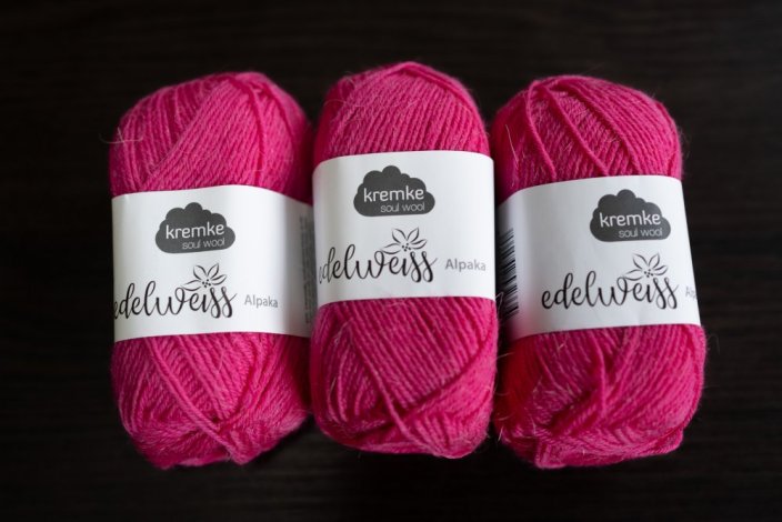 Edelweiss ALPAKA 25g - 13 - vínovo-růžová